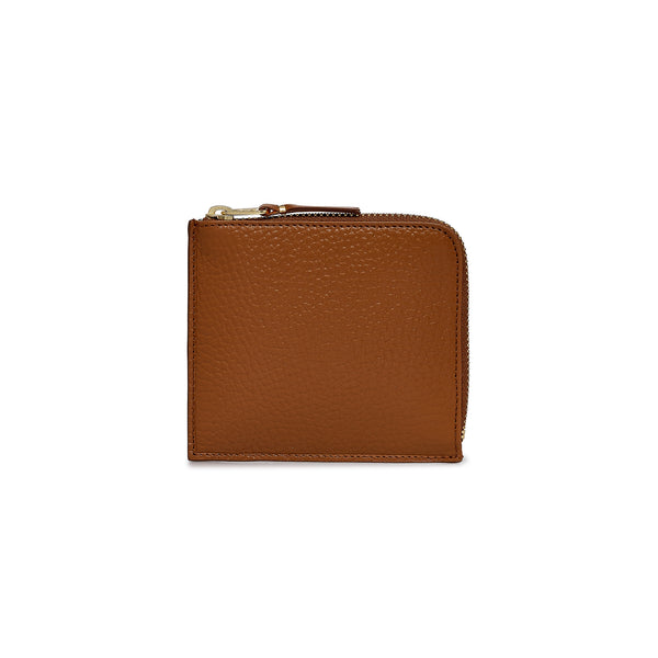 CDG Wallet - Colour Inside Zip Around Wallet - (Brown/Orange SA3100MI)