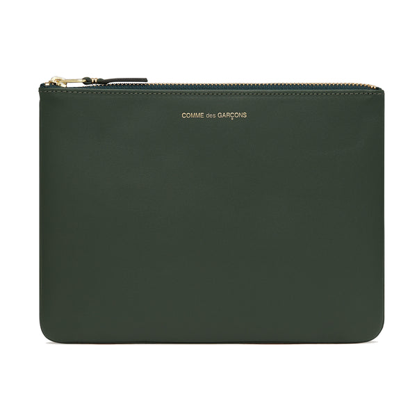 CDG Wallet - Classic Colour Wallet Zip Pouch - (Bottle Green SA5100)