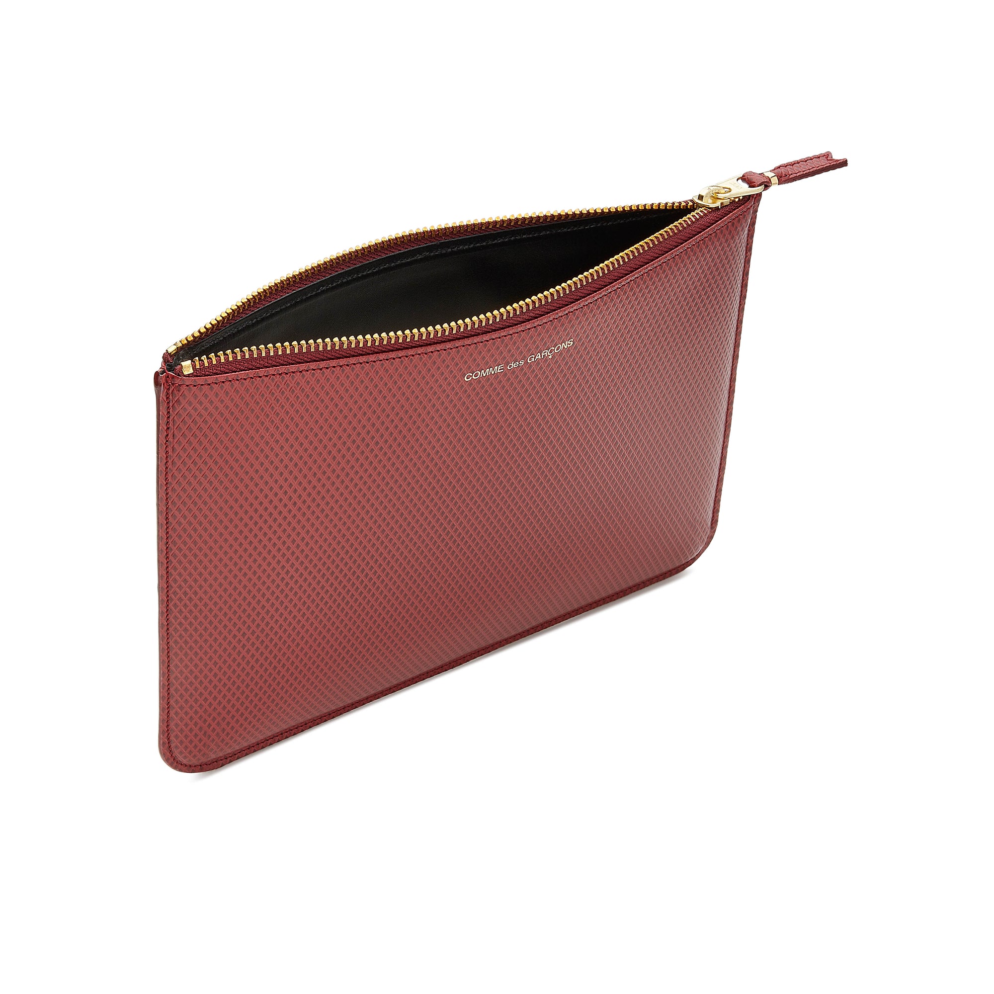 CDG Wallet - Luxury Group Large Zip Pouch - (Burgundy SA5100LG) view 2, Click to Zoom in