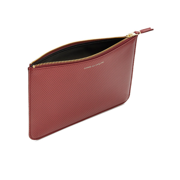 CDG Wallet - Luxury Group Large Zip Pouch - (Burgundy SA5100LG)