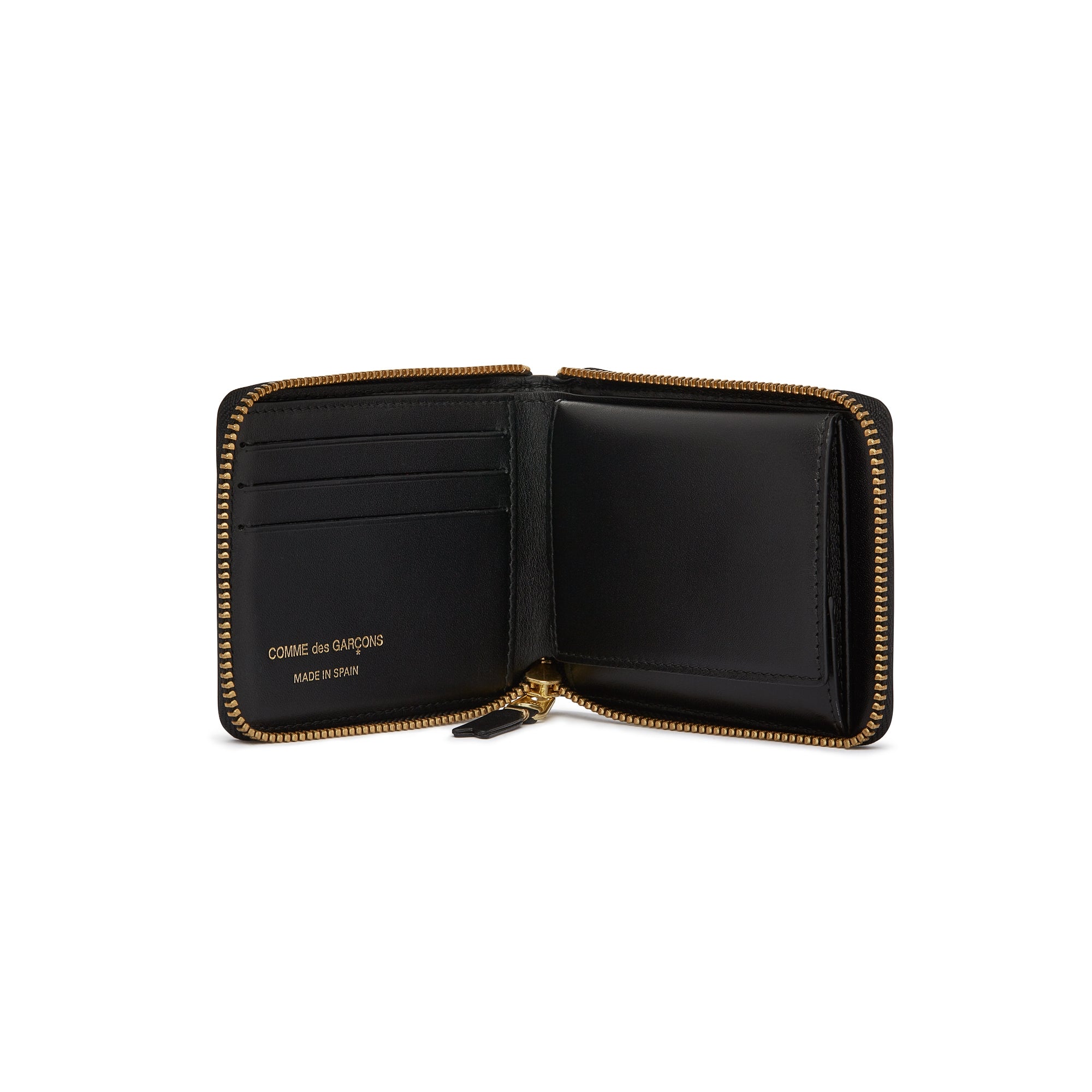COMME des GARCONS WALLET SA7100 極美品 CDG Wallet: Classic Leather Full Zip Around Wallet (Black SA7100