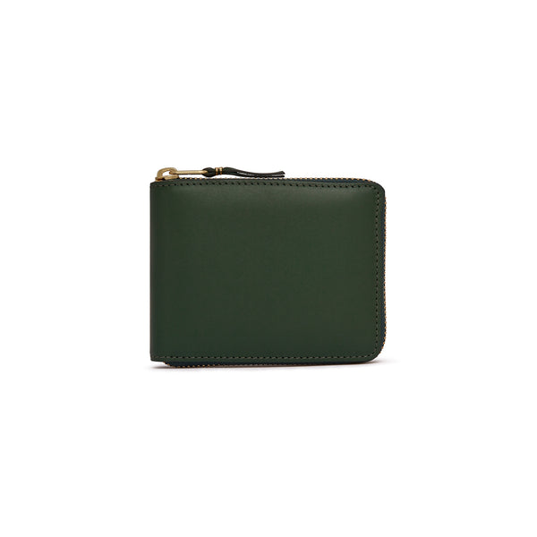CDG Wallet - Classic Colour Full Zip Around Wallet - (Bottle Green SA7100)