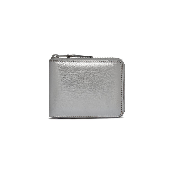 CDG Wallet - Silver Full Zip Around Wallet - (SA7100G)