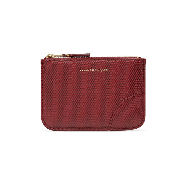 CDG Wallet - Luxury Group Zip Pouch - (Burgundy SA8100LG)